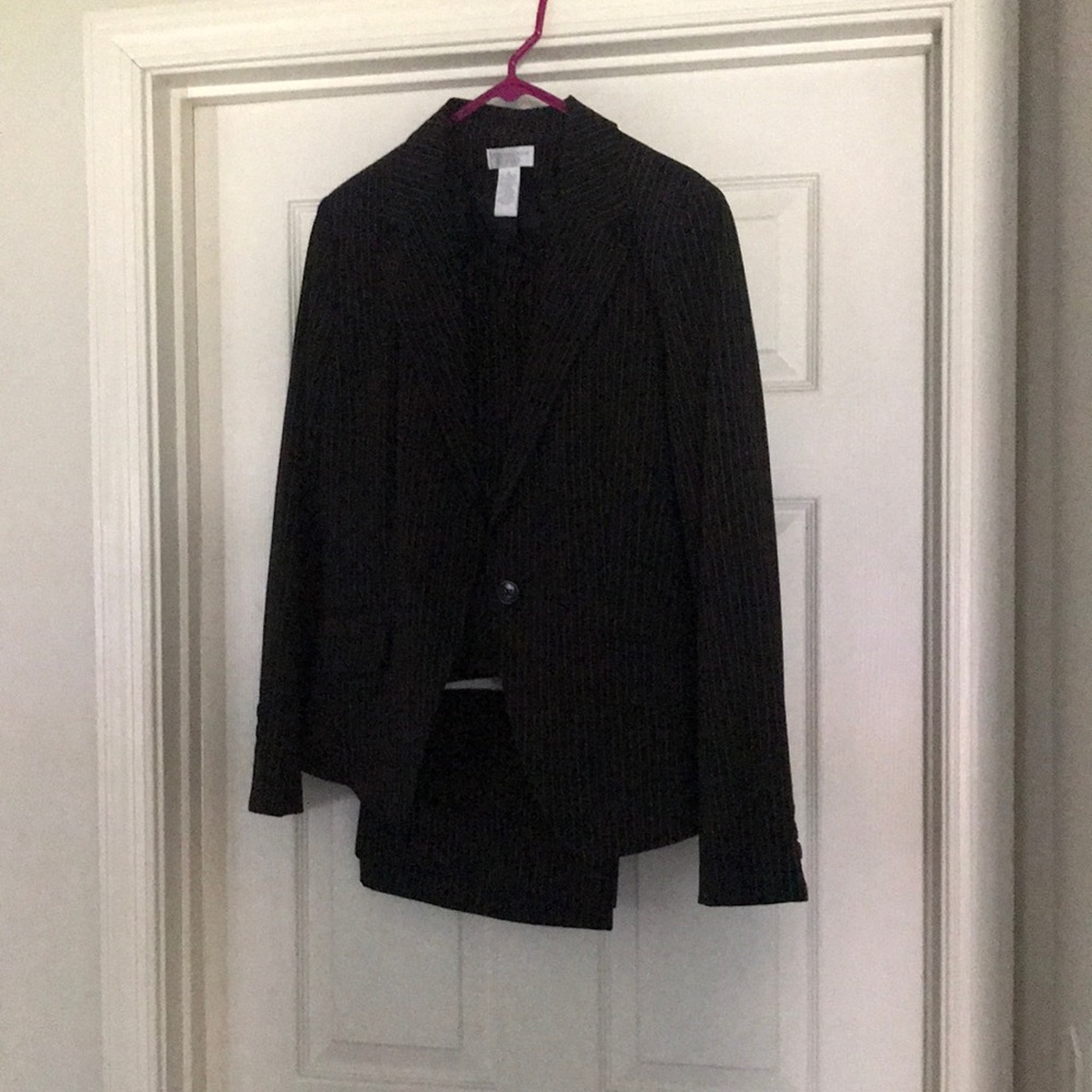 Pinstriped suit